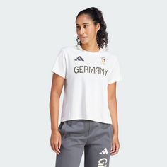 Rückansicht von adidas Team Deutschland HEAT.RDY T-Shirt T-Shirt Damen Non Dyed