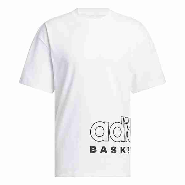 adidas adidas Basketball Select T-Shirt T-Shirt Herren White