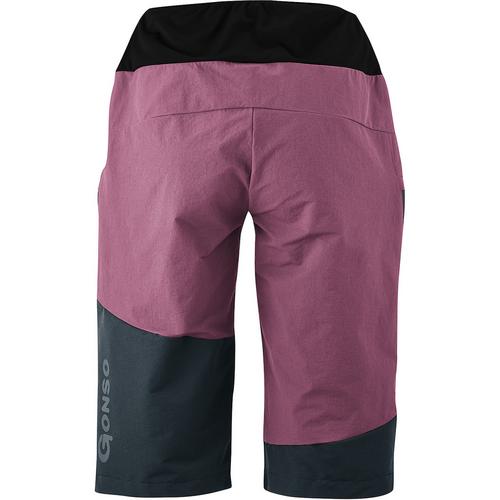 Rückansicht von Gonso Lomaso Fahrradshorts Damen Lila466