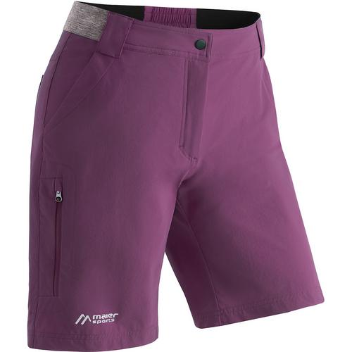 Rückansicht von Maier Sports Norit Short Funktionsshorts Damen Tannengrün2163