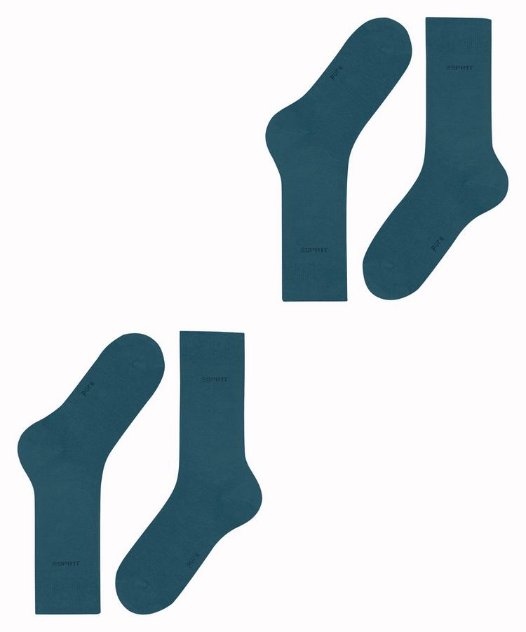 ESPRIT ESPRIT Basic Uni 2-Pack Socken Herren - peacock (6382) - 2 | SportScheck