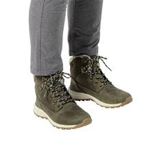 Rückansicht von Jack Wolfskin QUEENSTOWN CITY TEXAPORE MID W Wanderschuhe Damen island moss