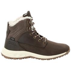 Rückansicht von Jack Wolfskin QUEENSTOWN CITY TEXAPORE MID W Wanderschuhe Damen cold coffee