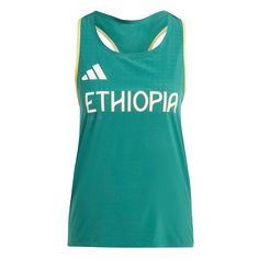 adidas Team Äthiopien Running Tanktop Tanktop Damen Collegiate Green