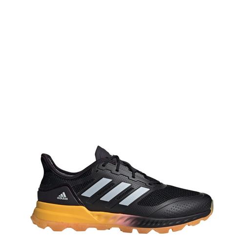 Rückansicht von adidas Adipower Field Hockey 2.1 Hockeyschuh Sneaker Core Black / Zero Metalic / Spark