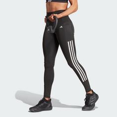 Rückansicht von adidas Optime 3-Streifen Full-Length Leggings Tights Damen Black