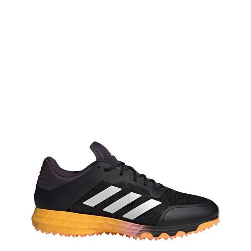 Rückansicht von adidas Hockey Lux 2.2S Hockeyschuh Sneaker Core Black / Zero Metalic / Spark