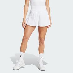 Rückansicht von adidas Tennis Pro AEROREADY Seersucker Shorts Funktionsshorts Damen White