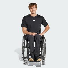Rückansicht von adidas Adapt Workout T-Shirt Funktionsshirt Herren Black / White