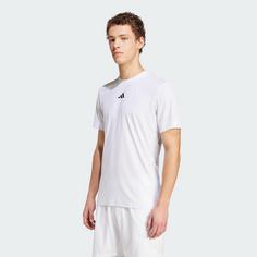 Rückansicht von adidas Tennis Pro AIRCHILL FreeLift T-Shirt T-Shirt Herren White