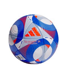 adidas Île-De-Foot 24 Pro Ball Fußball White / Solar Red / Clear Sky / Royal Blue