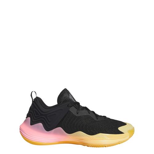 Rückansicht von adidas D Rose Son of Chi III Basketballschuh Sneaker Core Black / Semi Spark / Pink Spark