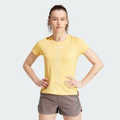 Rückansicht von adidas TERREX Agravic Trail Running T-Shirt Funktionsshirt Damen Semi Spark