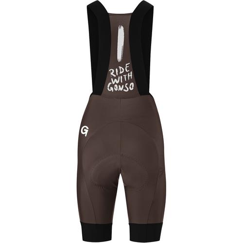 Rückansicht von Gonso Sqlab Go Fahrradshorts Damen Braun5914