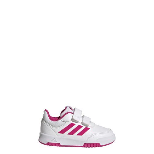 Rückansicht von adidas Tensaur Hook and Loop Schuh Sneaker Kinder Cloud White / Team Real Magenta / Core Black