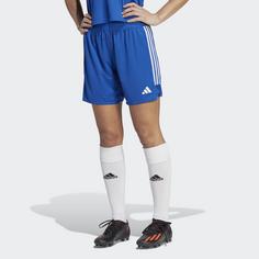 Rückansicht von adidas Tiro 23 League Long-Length Shorts Funktionsshorts Damen Royal Blue / White