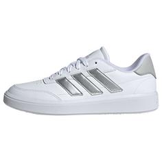 adidas Courtblock Schuh Sneaker Cloud White / Silver Metallic / Grey Two