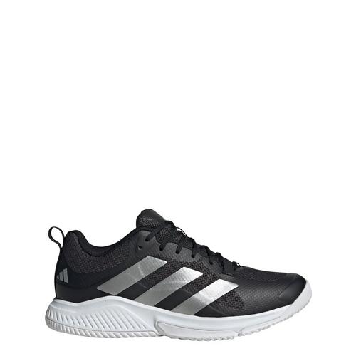 Rückansicht von adidas Court Team Bounce 2.0 Schuh Sneaker Herren Core Black / Silver Metallic / Cloud White
