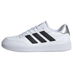 adidas Courtblock Schuh Sneaker Damen Cloud White / Core Black / Silver Metallic