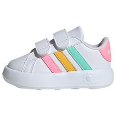 adidas Grand Court 2.0 Kids Schuh Sneaker Kinder Cloud White / Pulse Mint / Beam Pink