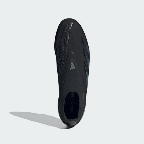 Rückansicht von adidas Predator Elite Laceless FG Fußballschuh Fußballschuhe Core Black / Core Black / Carbon
