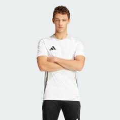 Rückansicht von adidas Tiro 24 Competition Trainingstrikot Fußballtrikot Herren White / Grey Two