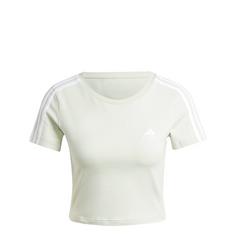 adidas Essentials 3-Streifen T-Shirt T-Shirt Damen Linen Green