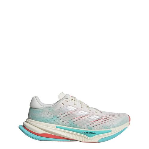 Rückansicht von adidas Supernova Prima Laufschuh Laufschuhe Damen Off White / Silver Metallic / Flash Aqua