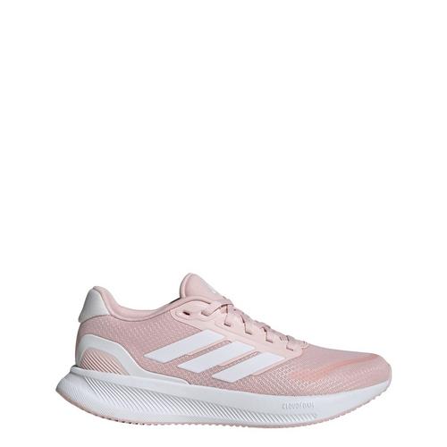 Rückansicht von adidas Runfalcon 5 Laufschuh Laufschuhe Damen Sandy Pink / Cloud White / Core Black