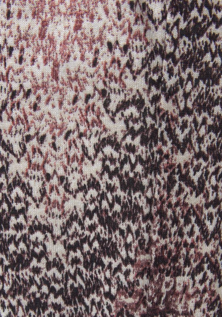 Lascana Lascana Jerseyhose Printhose Damen - sand - bordeaux - 1 | SportScheck