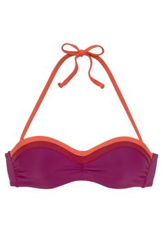 S.OLIVER Bügel-Bandeau-Bikini-Top Bikini Oberteil Damen berry-orange