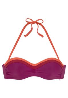 S.OLIVER Bügel-Bandeau-Bikini-Top Bikini Oberteil Damen berry orange