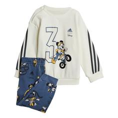 adidas Disney Micky Maus Jogginganzug Trainingsanzug Kinder Off White / Carbon / Semi Spark