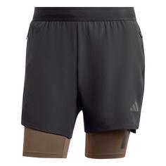 adidas Power Workout Two-in-One Shorts Funktionsshorts Herren Black / Carbon