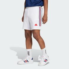 Rückansicht von adidas House of Tiro Nations Pack Shorts Funktionsshorts Herren White / Team Navy Blue 2 / Better Scarlet