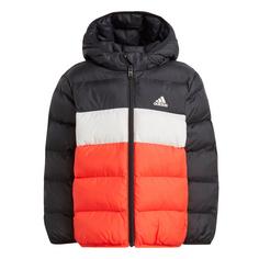 adidas Synthetic Down Jacke Funktionsjacke Kinder Black / Grey One / Bright Red