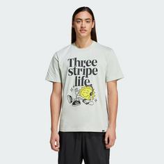 Rückansicht von adidas Positivity Graphic T-Shirt T-Shirt Herren Linen Green
