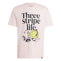 adidas Positivity Graphic T-Shirt T-Shirt Herren Sandy Pink