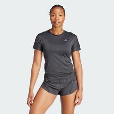 Rückansicht von adidas Adizero Running T-Shirt T-Shirt Damen Black / Grey Six
