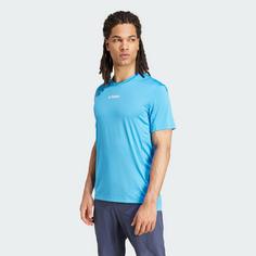 Rückansicht von adidas TERREX Multi T-Shirt Funktionsshirt Herren Pulse Blue