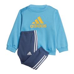adidas Badge of Sport Jogginganzug Trainingsanzug Kinder Semi Blue Burst / Semi Spark