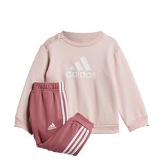 adidas Badge of Sport Jogginganzug Trainingsanzug Kinder Sandy Pink / White