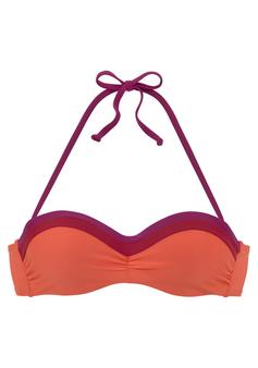 S.OLIVER Bügel-Bandeau-Bikini-Top Bikini Oberteil Damen orange-berry