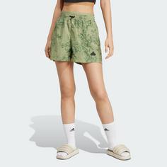 Rückansicht von adidas City Escape Woven Shorts Funktionsshorts Damen Tent Green