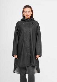 Rückansicht von Ilse Jacobsen RAIN71 Regenmantel Damen schwarz