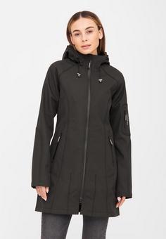 Rückansicht von Ilse Jacobsen RAIN37 Softshelljacke Damen schwarz