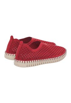 Rückansicht von Ilse Jacobsen TULIP3275 Sneaker Damen deep red