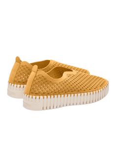 Rückansicht von Ilse Jacobsen TULIP3373 Sneaker Damen golden rod