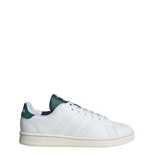 Rückansicht von adidas Advantage Schuh Sneaker Cloud White / Cloud White / Collegiate Green