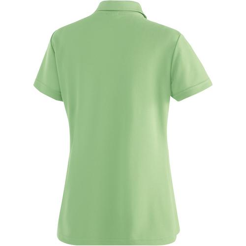 Rückansicht von Maier Sports Ulrike Poloshirt Damen Grün2070